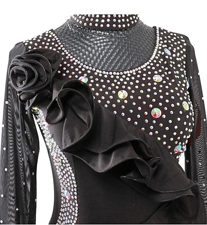 Ruffles and Rhinestones Ballroom Dance Dress