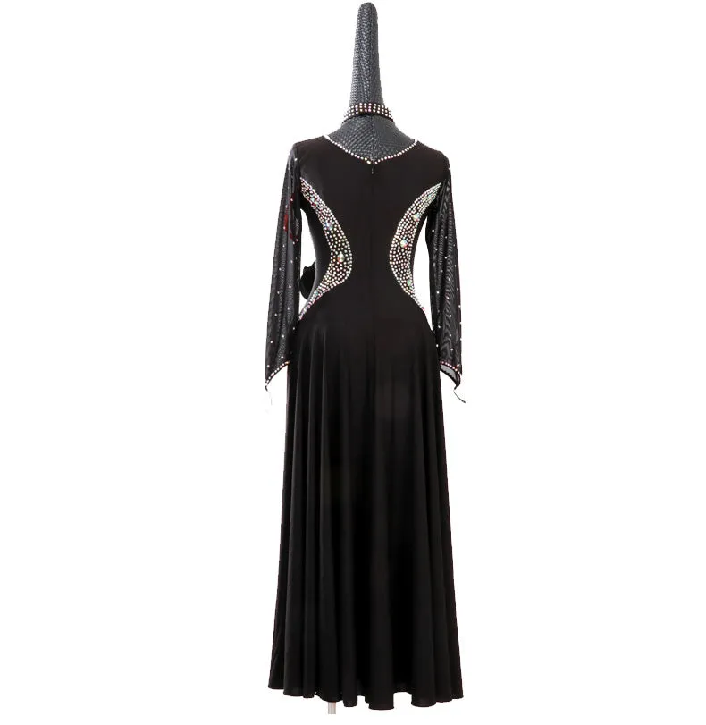 Ruffles and Rhinestones Ballroom Dance Dress
