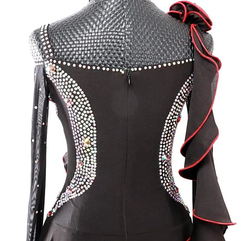 Ruffles and Rhinestones Ballroom Dance Dress