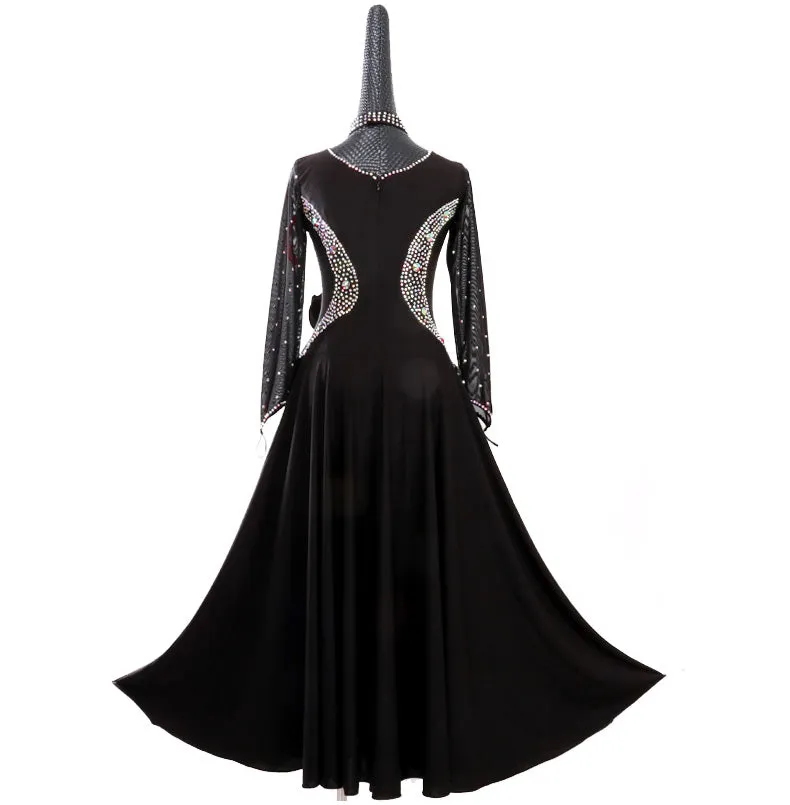 Ruffles and Rhinestones Ballroom Dance Dress