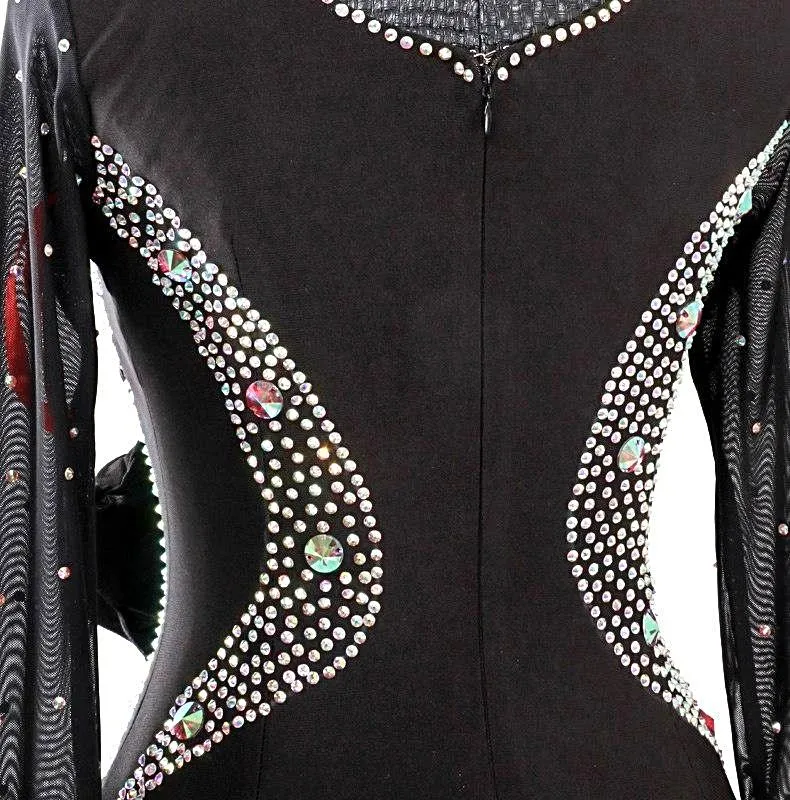 Ruffles and Rhinestones Ballroom Dance Dress