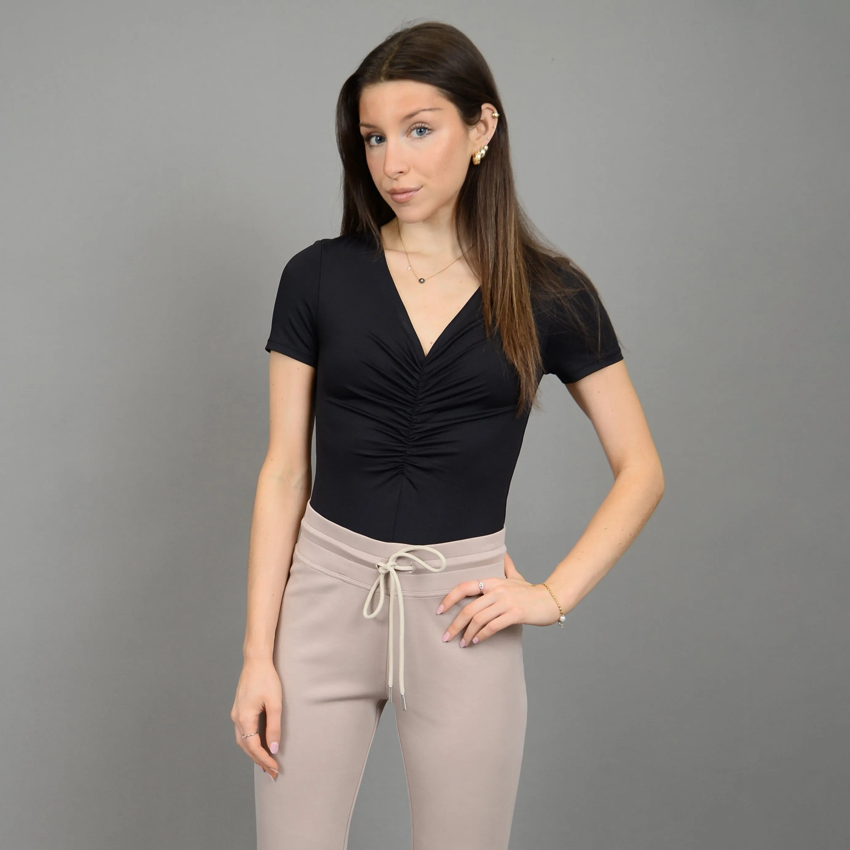 Second Skin Viola ShortSleeve Vneck Bodysuit
