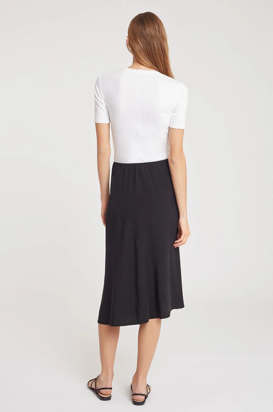 Silk Asymmetrical Skirt