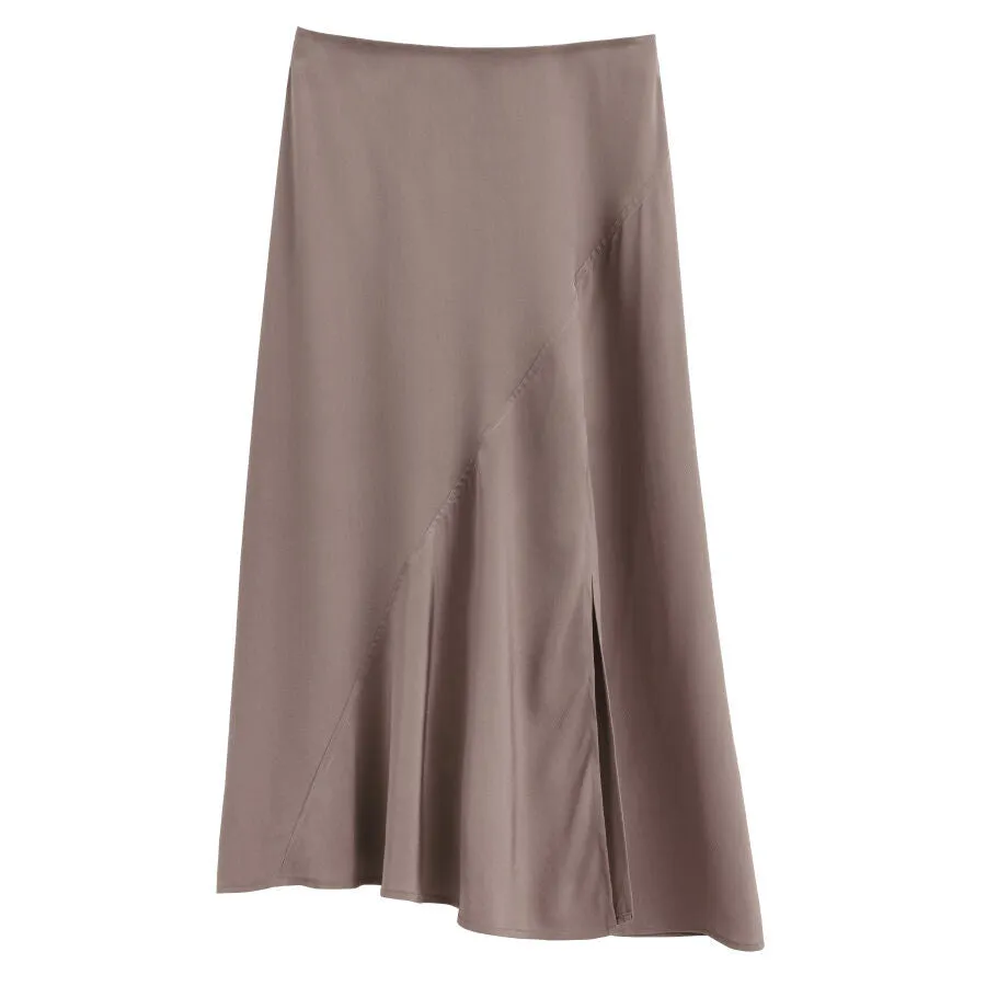 Silk Asymmetrical Skirt