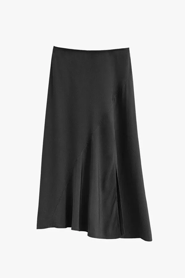 Silk Asymmetrical Skirt