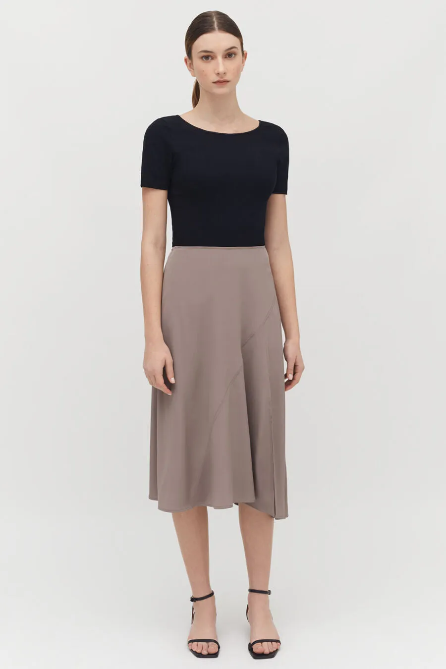 Silk Asymmetrical Skirt