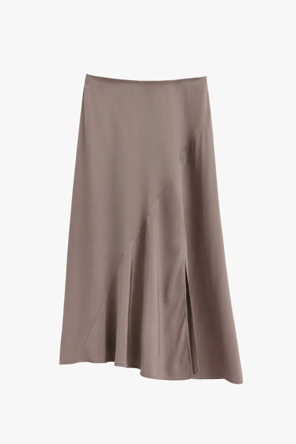 Silk Asymmetrical Skirt