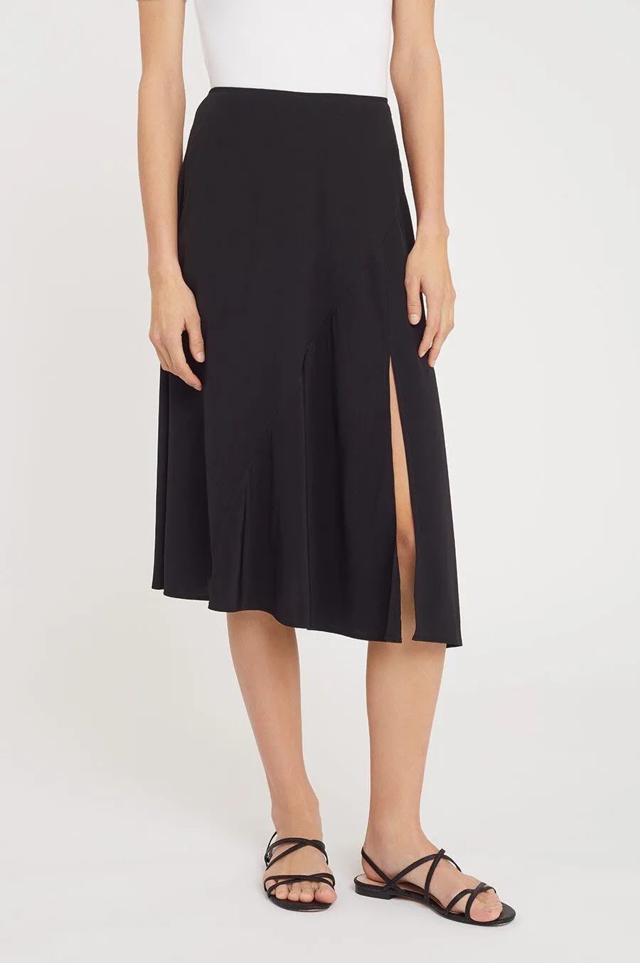 Silk Asymmetrical Skirt