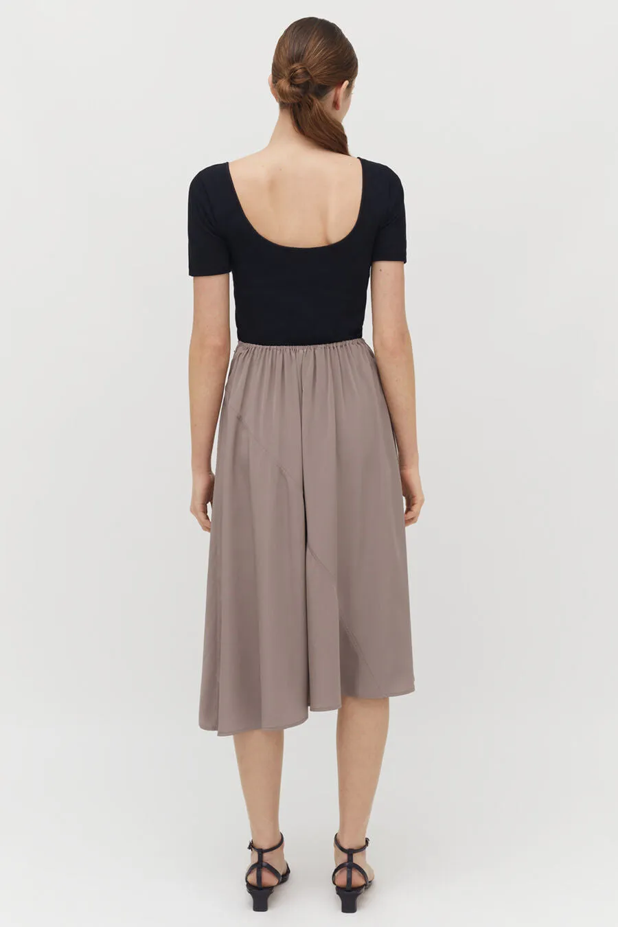 Silk Asymmetrical Skirt