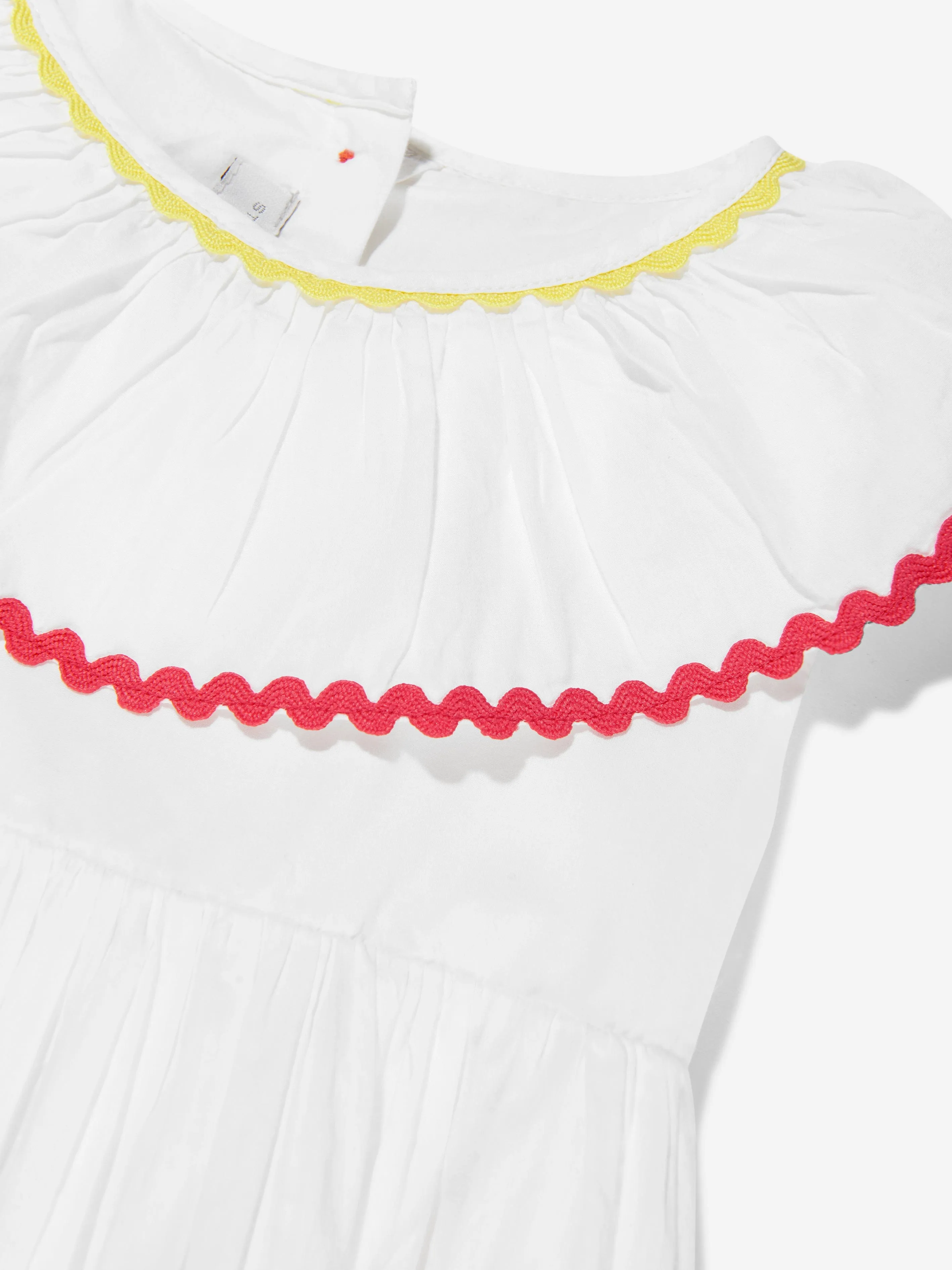 Stella McCartney Girls Sleeveless Woven Dress in Ivory