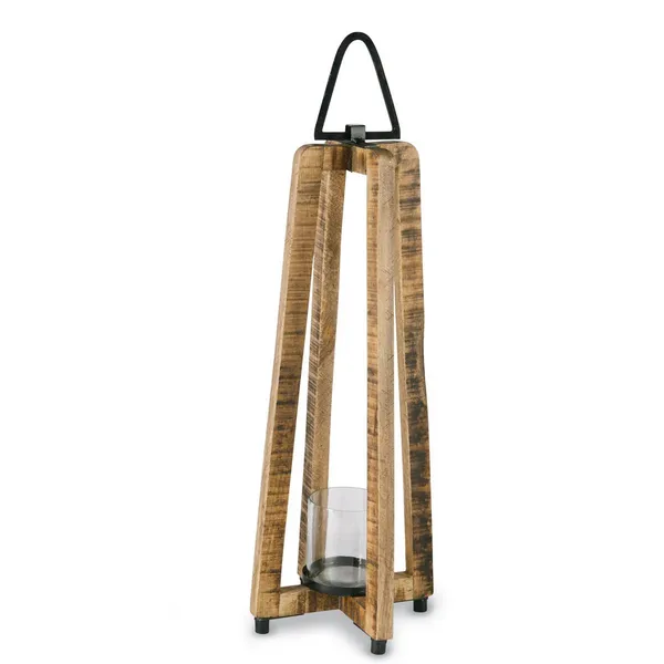 Tall Lantern With Metal Handle