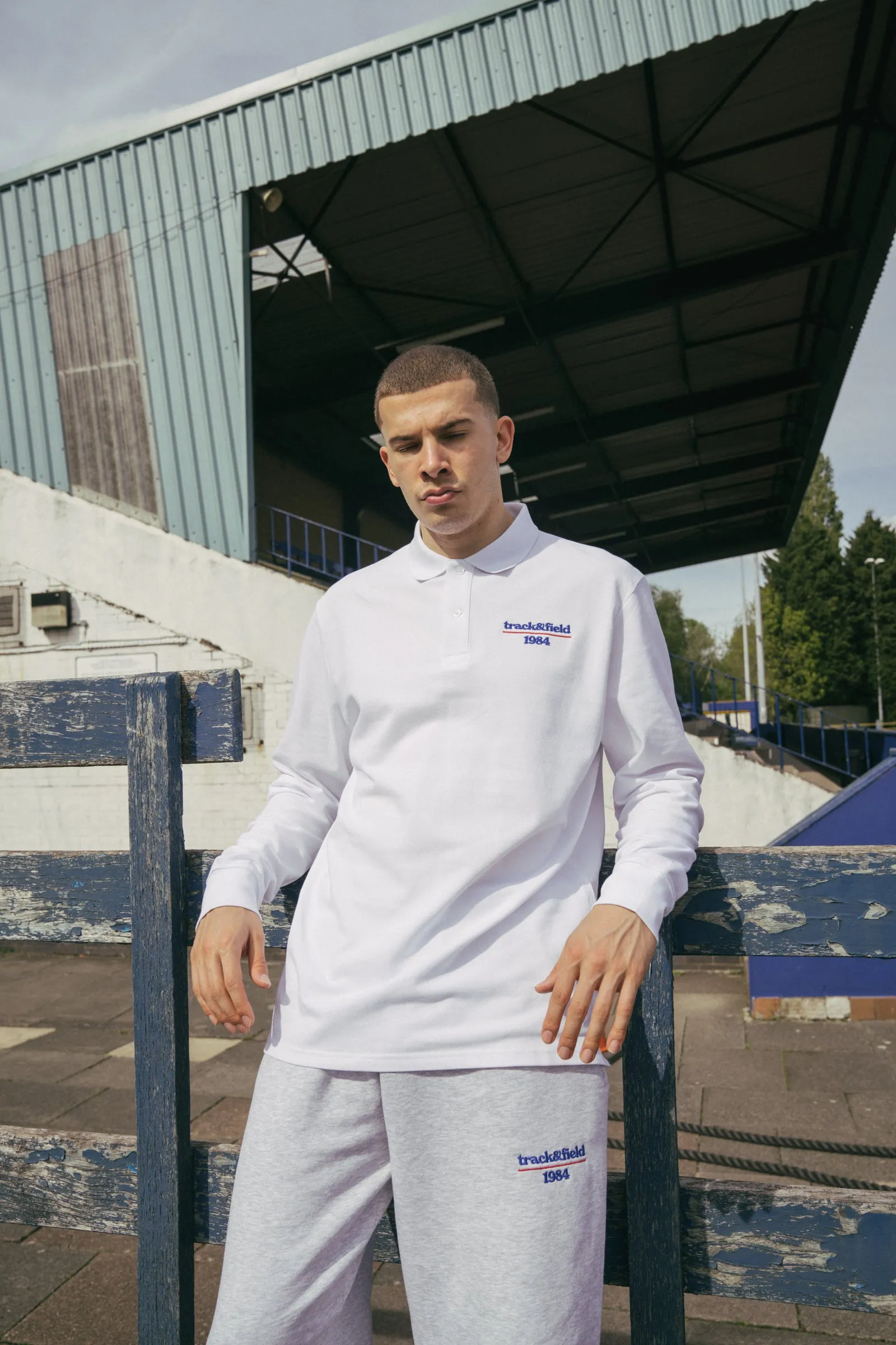 Vice 84 'Track&Field' Organic Longsleeve Polo - White