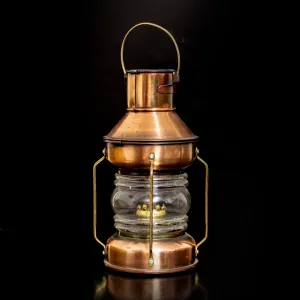 Vintage Style Copper / Brass Oil Lantern Lamp