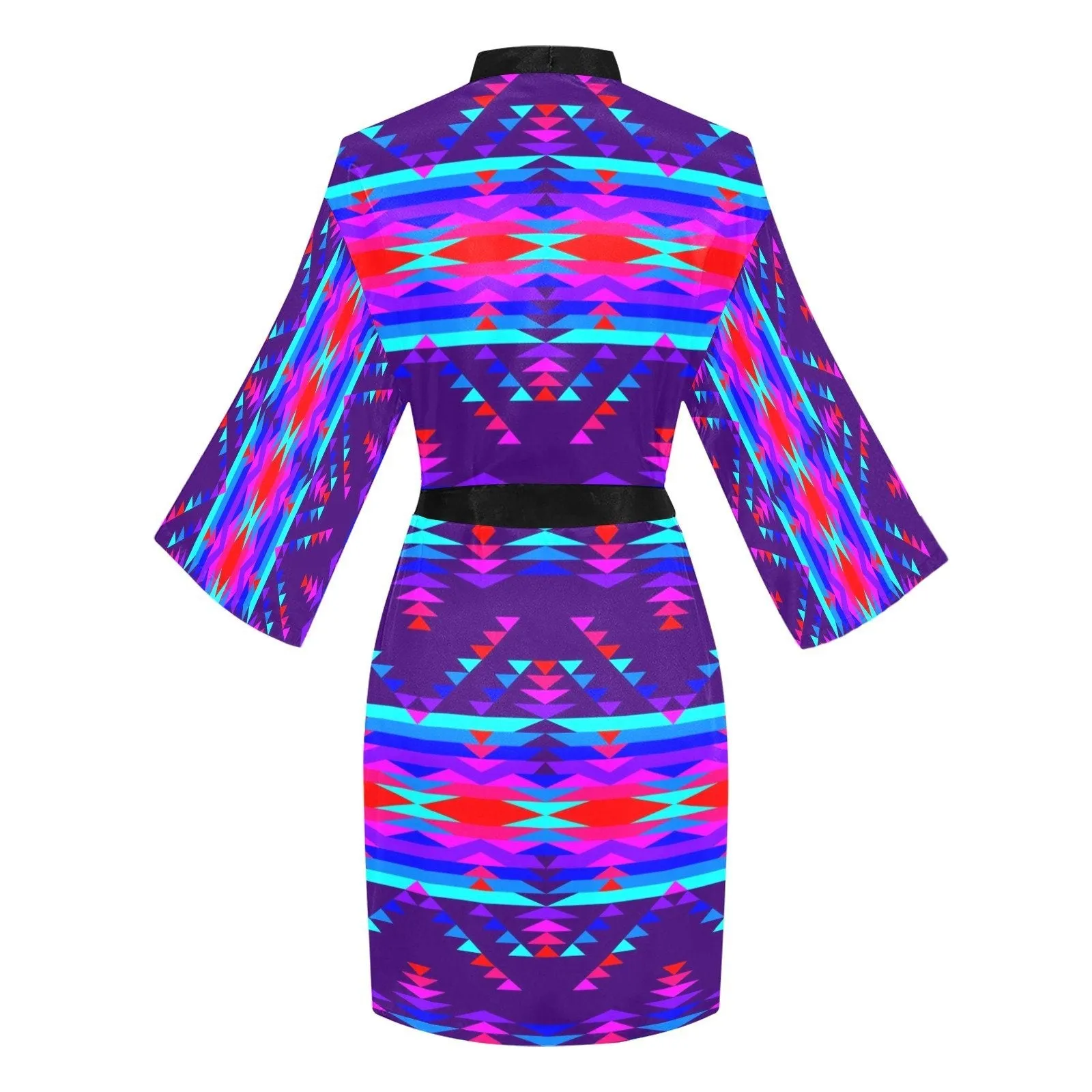 Vision of Peace Long Sleeve Satin Robe