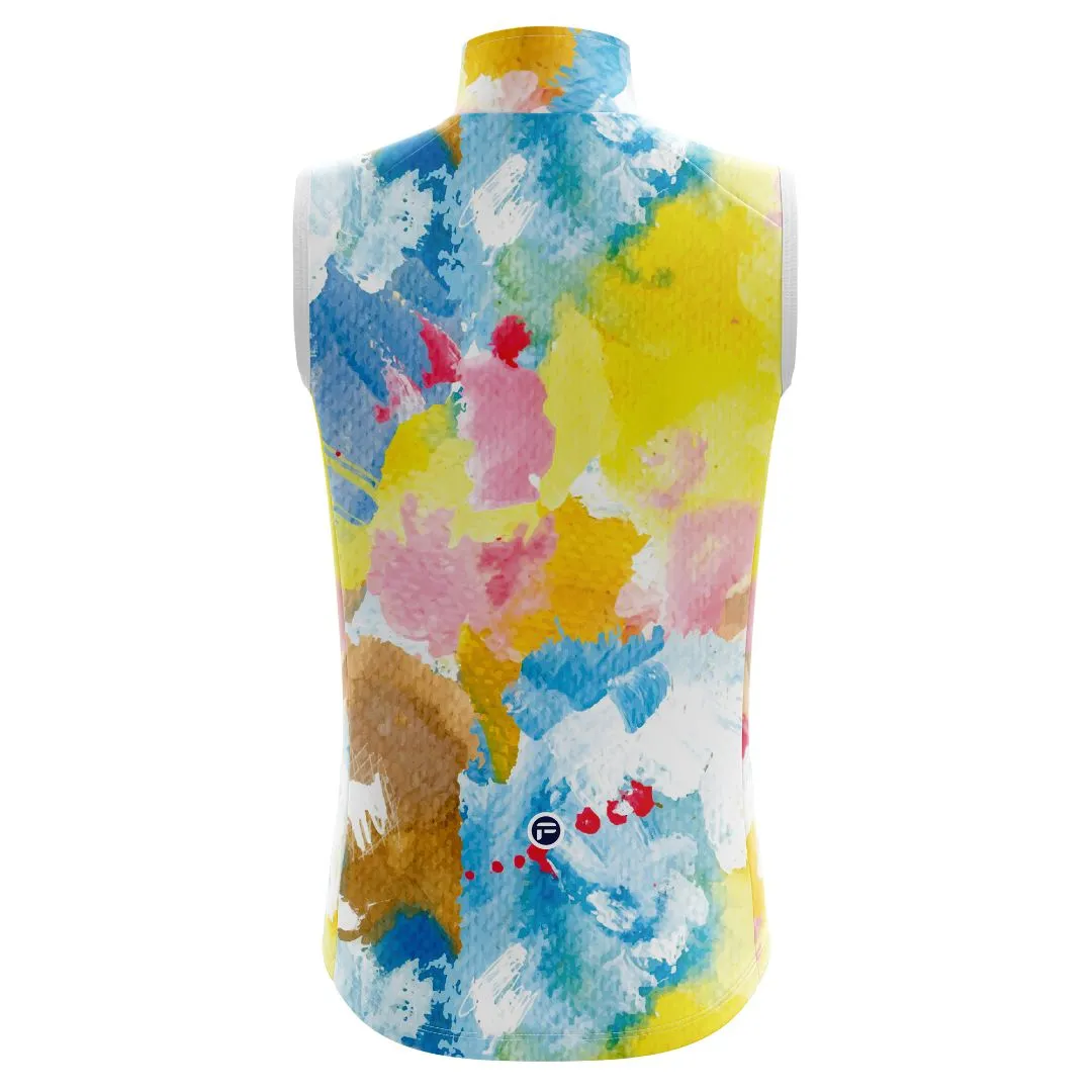 Watercolor Pedal Splash | Sleeveless Cycling Jersey