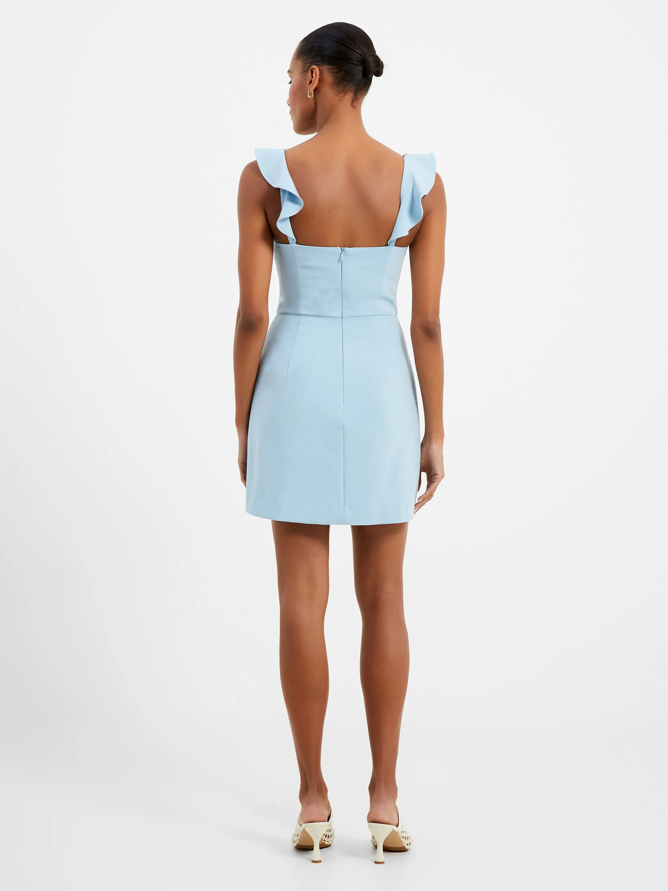 Whisper Ruffle Strap Dress