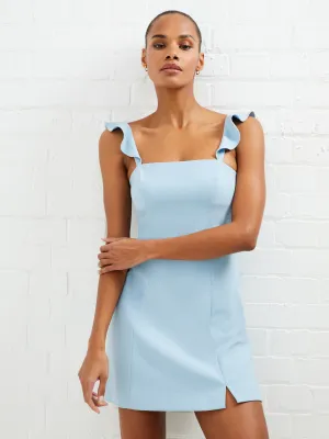 Whisper Ruffle Strap Dress