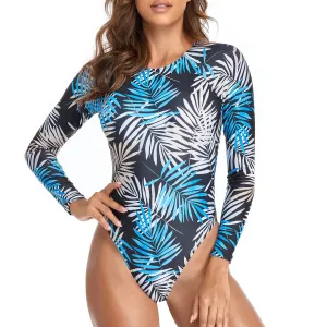 Women Longsleeve Rashguard: Flowers (4 different designs)